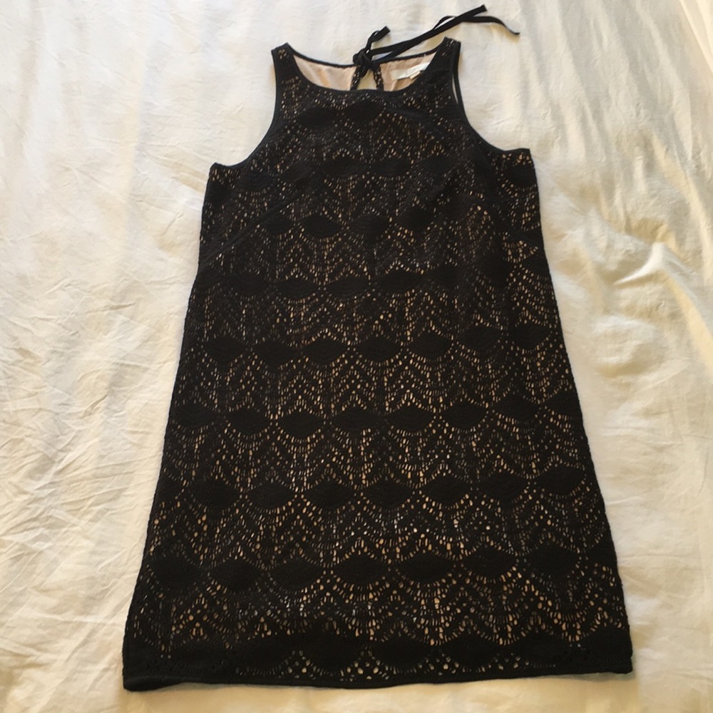 NWT LOFT Crochet knit sleeveless dress
